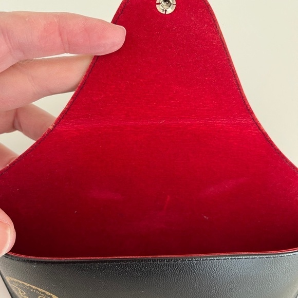 RAY-BAN Sunglasses Case Black Exterior Red Interior Unisex Classic Travel - Picture 5 of 8